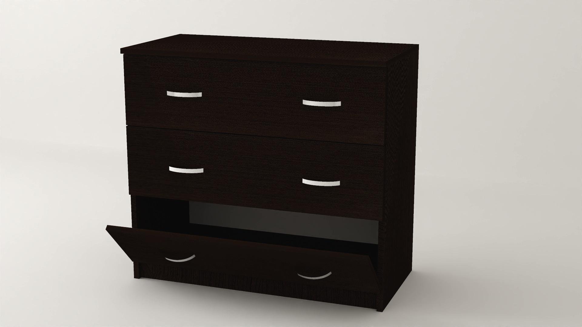 Комод Алекса ВК-23 95х45х73 см Антрацитовий