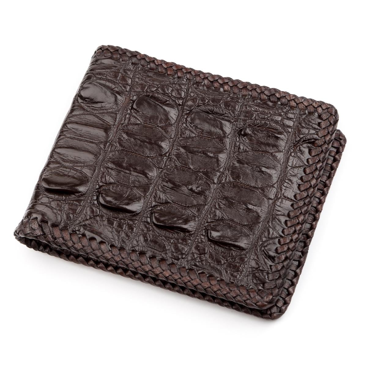 Портмоне Crocodile Leather 18238 натуральная кожа Коричневый