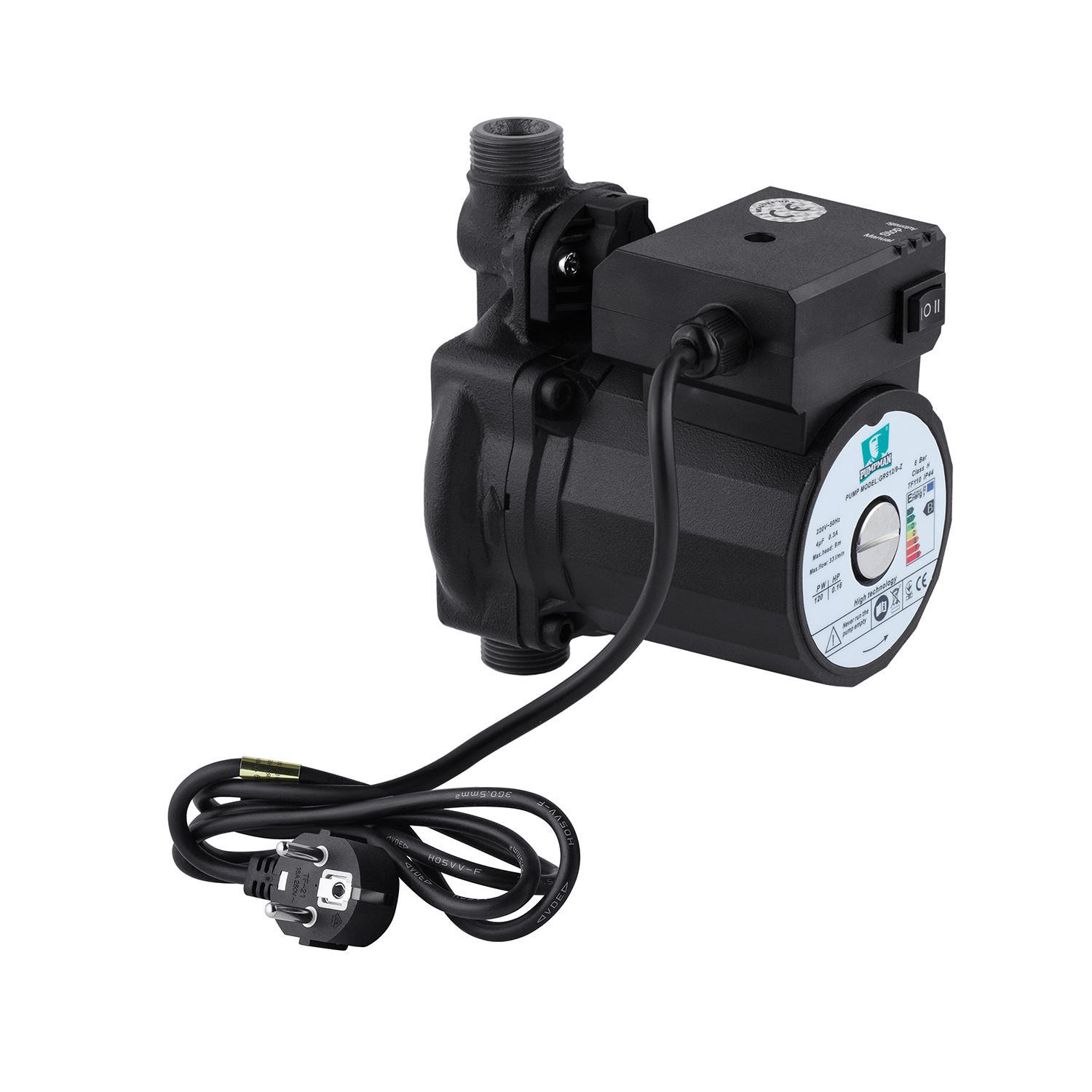 Насос для повышения давления Pumpman GRS12/9-Z Нmax 9 м Qmax 2 куб. м 120 Вт с гайками (CV011987) - фото 4 Насос для повышения давления Pumpman GRS12/9-Z Нmax 9 м Qmax 2 куб. м 120 Вт с гайками (CV011987) - фото 4