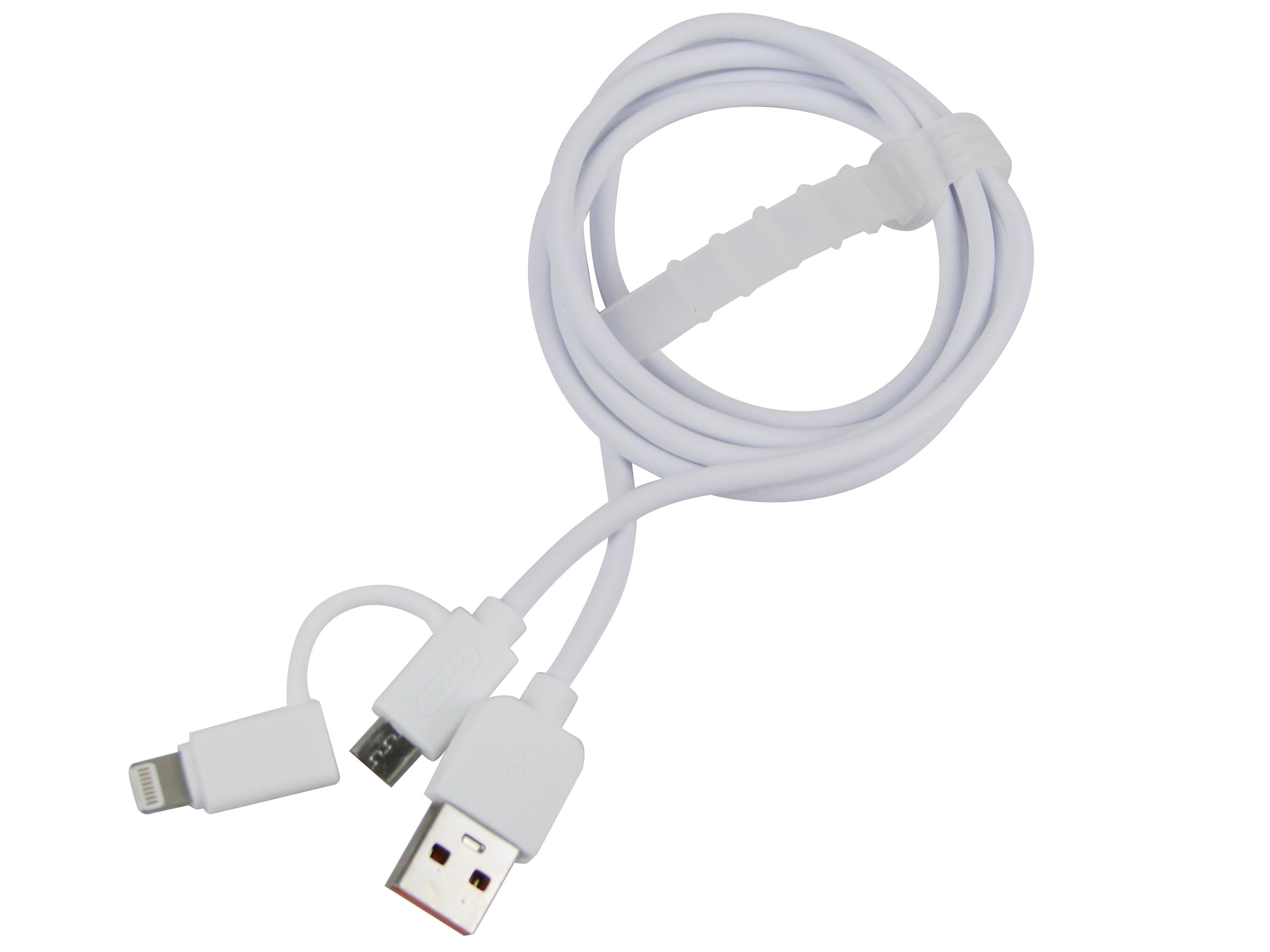 Кабель 2в1 Ezra DC15 Lightning + Micro-USB для iPhone та Android