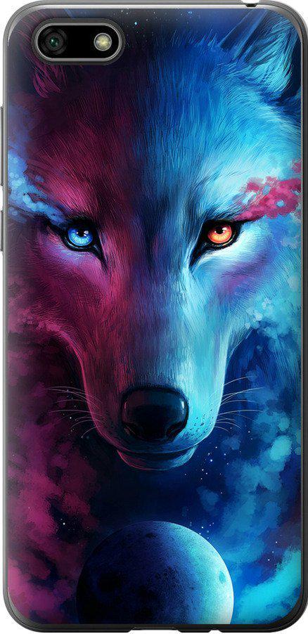 Чехол на Huawei Y5 2018 Арт-волк (3999u-1500-42517)