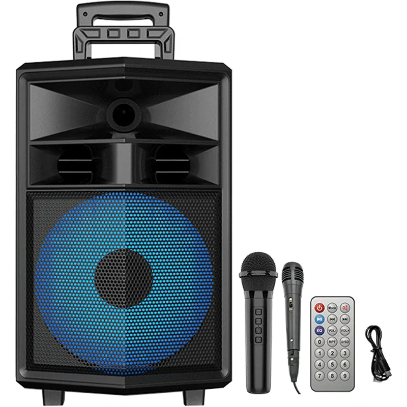 Портативна колонка ZQS-12130 Bluetooth micro-SD карта/aux/usb/2 мікрофони