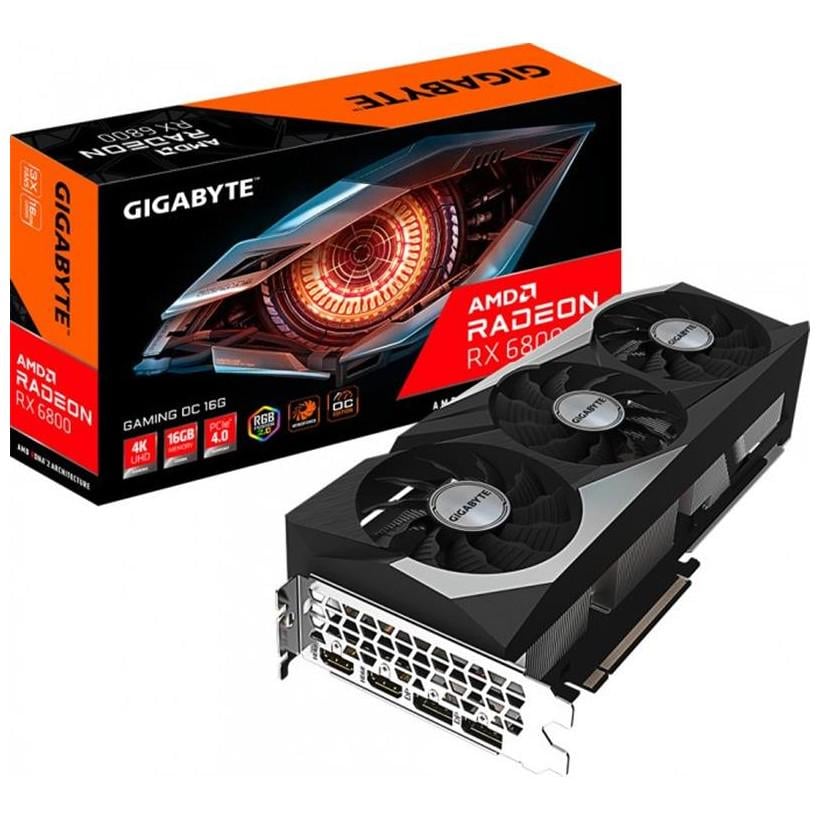 Відеокарта Gigabyte AMD Radeon RX 6800 16GB GDDR6 Gaming OC (GV-R68GAMING OC-16GD) - фото 2 Відеокарта Gigabyte AMD Radeon RX 6800 16GB GDDR6 Gaming OC (GV-R68GAMING OC-16GD) - фото 2