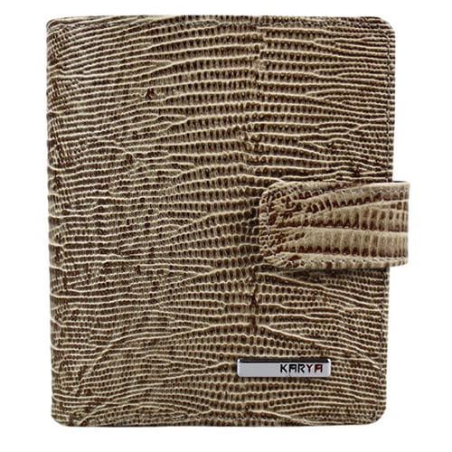 Портмоне чоловіче з натуральної шкіри Karya 0994-078 Бежевий (2588820435)