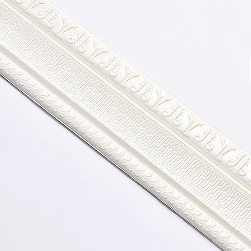 Плінтус гнучкий самоклеючий універсальний 230x5 см Білий - фото 10 Плінтус гнучкий самоклеючий універсальний 230x5 см Білий - фото 10