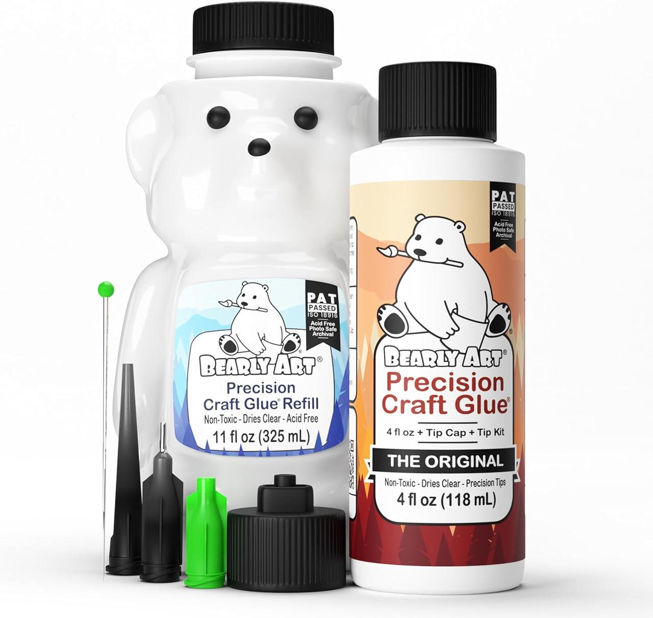 Клей для рукоділля Bearly Art Precision з набором наконечників
