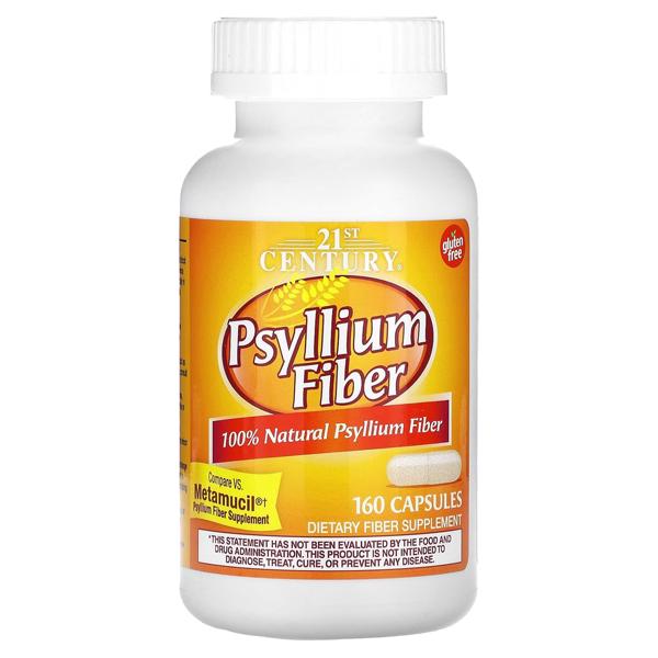 Клітковина 21st Century Psyllium Fiber 160 капс. (000023545)