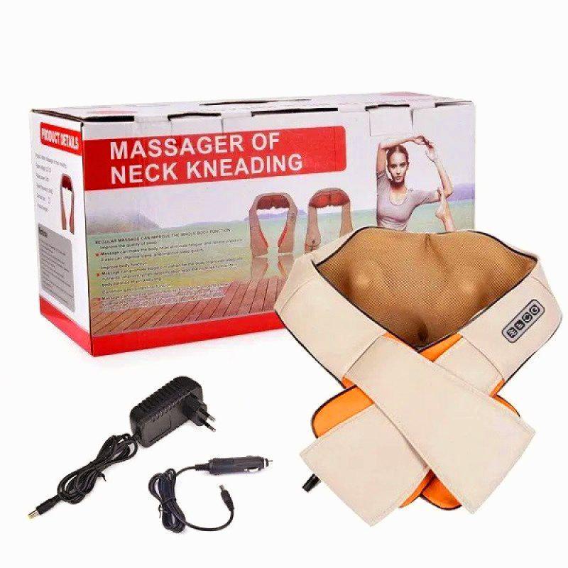 Массажер роликовый для шеи/плечей и спины Massager of Neck Kneading с прогреванием (10647245) - фото 9