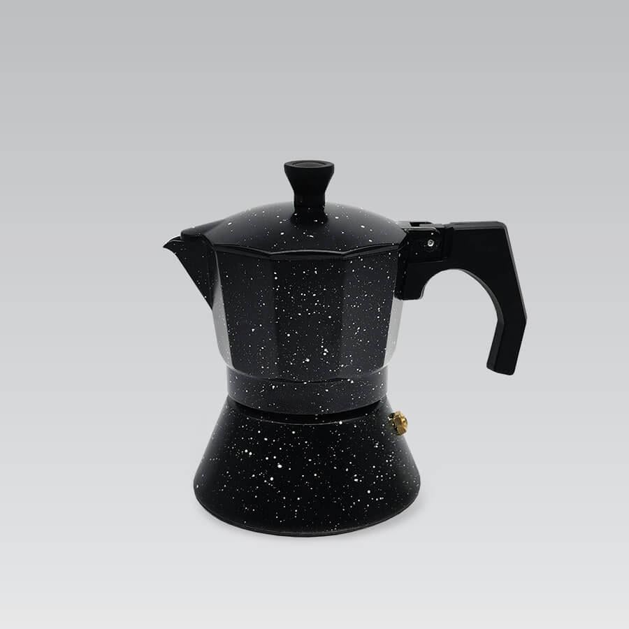 Кофеварка гейзерная Maestro MR-1667-3 Espresso Moka для индукции 150 мл Marbl Черный (512)