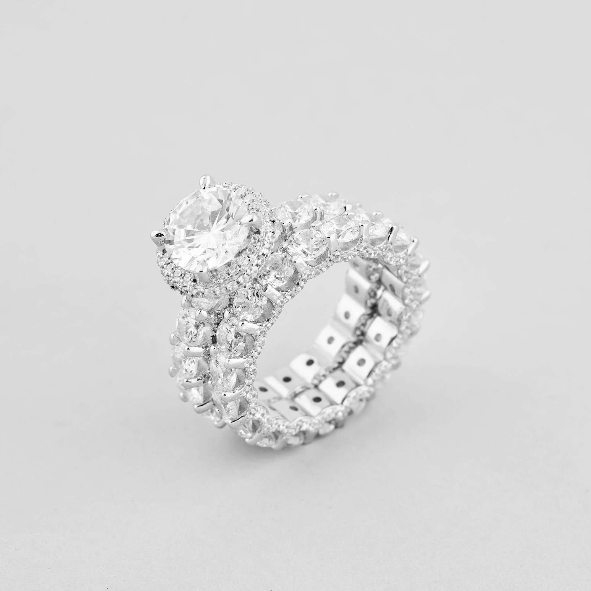 Серебряное кольцо Minimal Двойная красота р. 17 (14801)