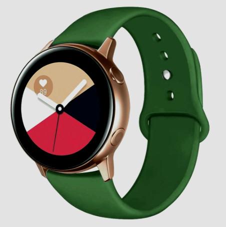 Ремешок силиконовый BeWatch для смарт часов 20 мм универсальный Зеленый (1010306) - фото 7 Ремешок силиконовый BeWatch для смарт часов 20 мм универсальный Зеленый (1010306) - фото 7