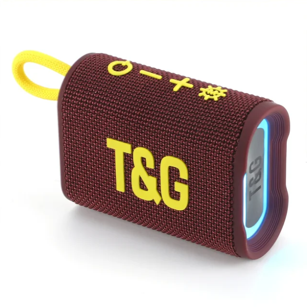 Портативна колонка TG396 з RGB підсвічуванням Bluetooth - фото 1