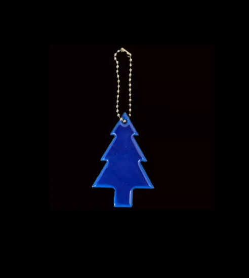 Брелок светоотражающий Елка 45x65 мм Синий (92040/4) - фото 2 Брелок светоотражающий Елка 45x65 мм Синий (92040/4) - фото 2