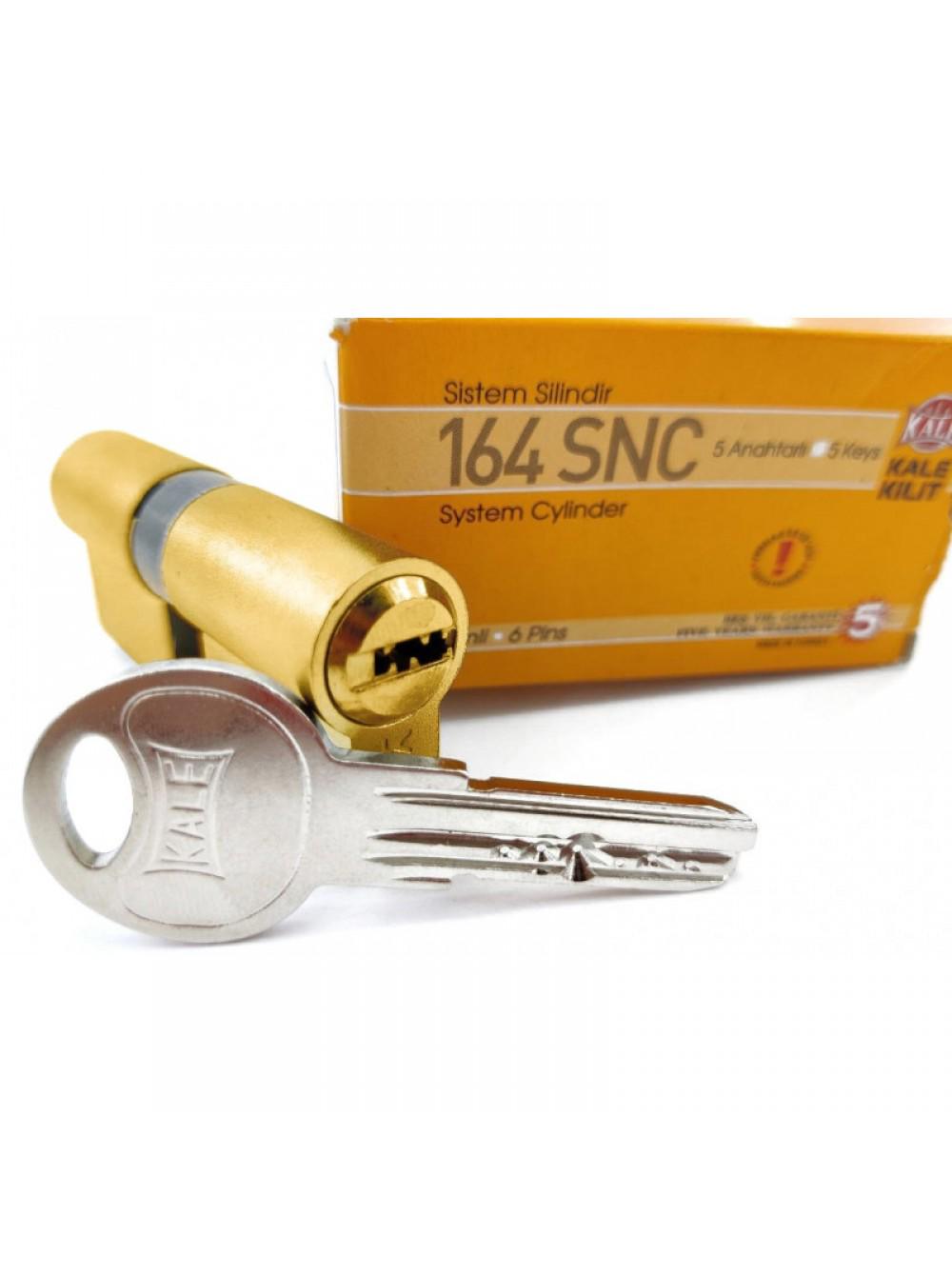Циліндр Kale 164SNC 90 мм 5 ключів Латунь - фото 2 Циліндр Kale 164SNC 90 мм 5 ключів Латунь - фото 2