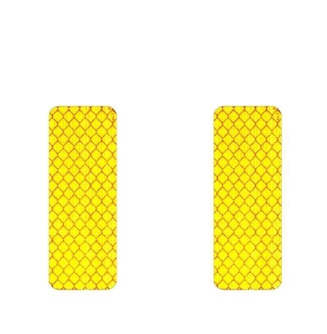 Наклейки светоотражающие 2 шт. 8х3 см Желтый (1112043567)