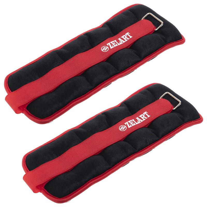 Обтяжувачі-манжети для рук та ніг Zelart Pro 2х1 кг Червоний (FI-2502-2_Красный) - фото 2 Обтяжувачі-манжети для рук та ніг Zelart Pro 2х1 кг Червоний (FI-2502-2_Красный) - фото 2