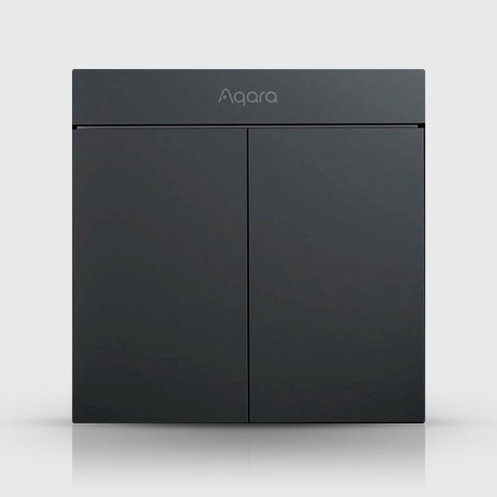 Выключатель накладной беспроводной Aqara ZigBee H1M 2 клавиши Серый (WH00699)