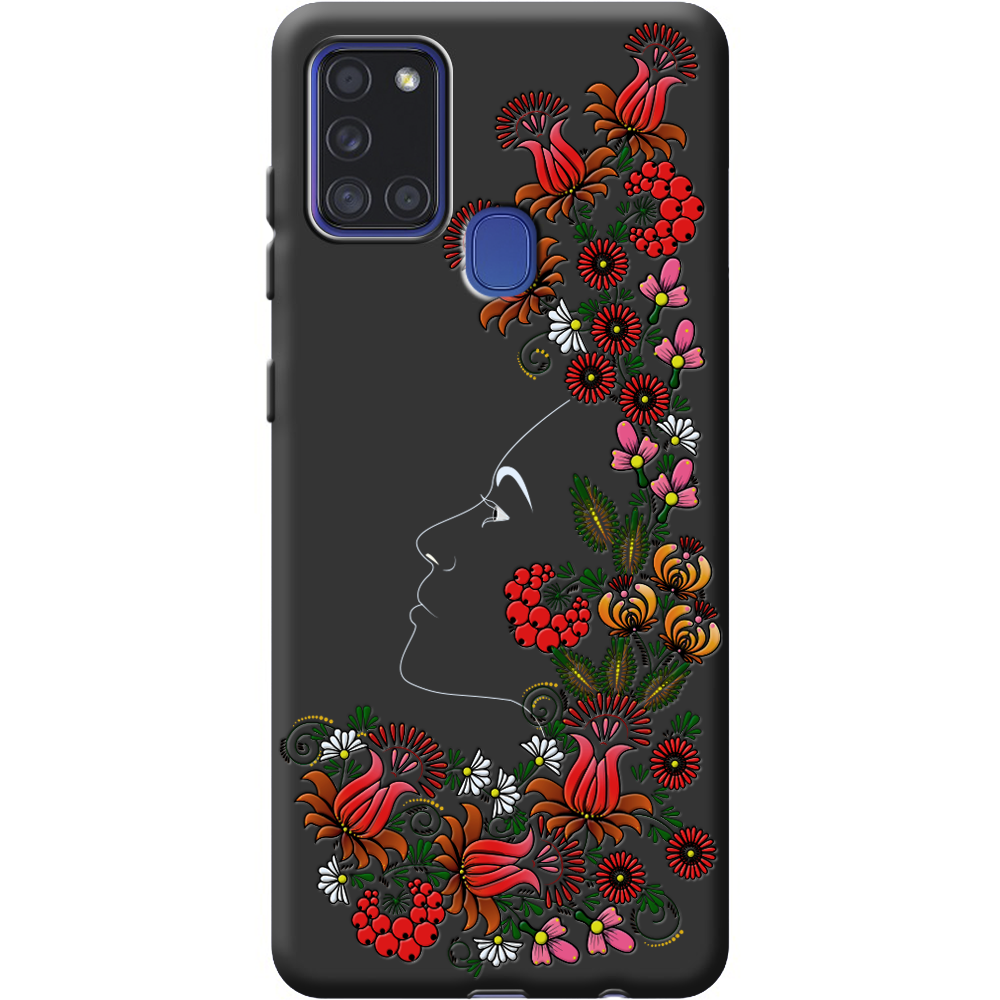 Чехол Boxface Samsung A217 Galaxy A21s 3D Ukrainian Muse Черный силикон (40006-bk64-40315) - фото 1