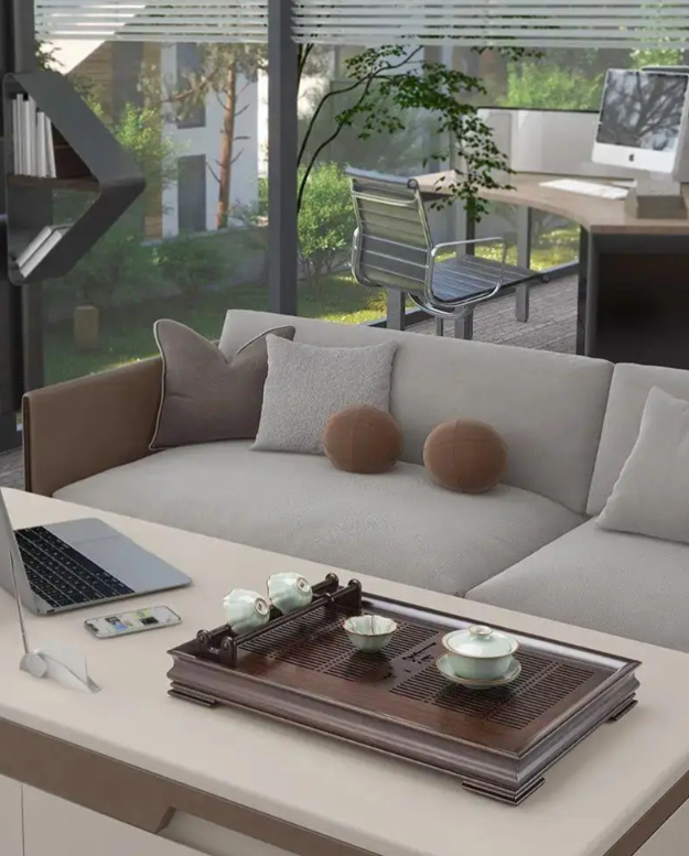 Чабань чайный китайский столик Hantang деревянный 54,6х37,3х6,8 см (833) - фото 3