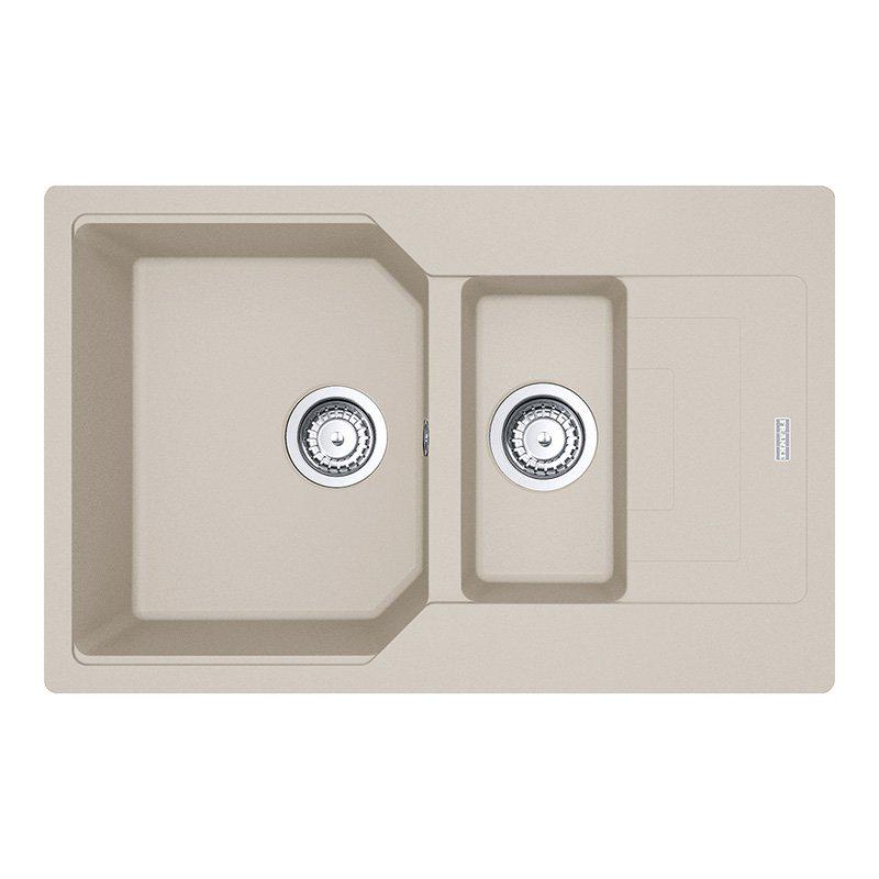 Кухонная мойка Franke Urban UBG 651-78 гранитная врезная оборотная с пластиковым коландером Сахара (114.0574.985)