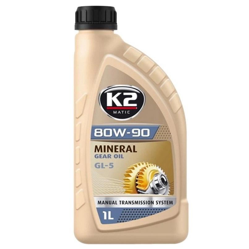 Трансмісійне масло K2 Mineral Gear Oil GL-5 80W-90 1 л (O5541E)