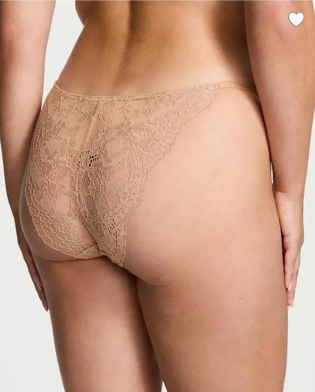 Трусы бикини dream angels Victoria's Secret кружевные регулируемые S Бежевый (26924377) - фото 2