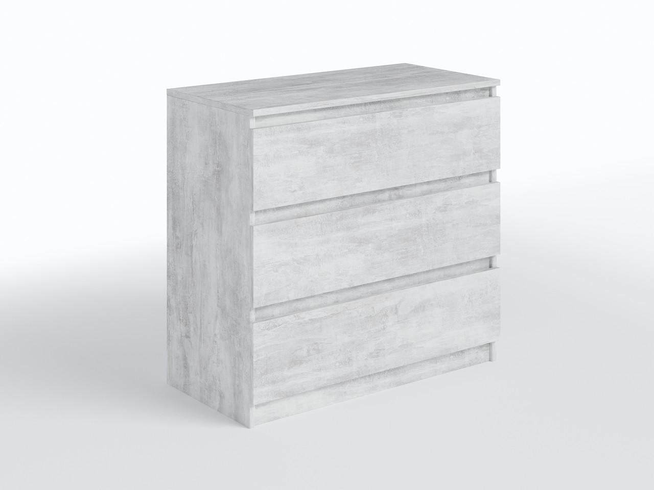 Комод Moreli T-214 на 3 ящика 800х755х400 мм Бетон (mo-t214-beton)