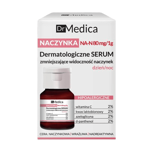 Сироватка для зменшення почервонінь Dr. Medica Acne Capillaries Dermatological дерматологічна гіпоалергенна день/ніч (50557)