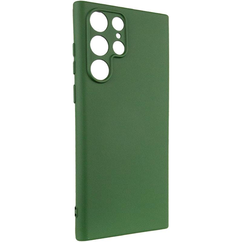 Протиударний чохол Silicone Cover Lakshmi Full Camera (A) для Samsung Galaxy S24 Ultra Зелений / Dark green