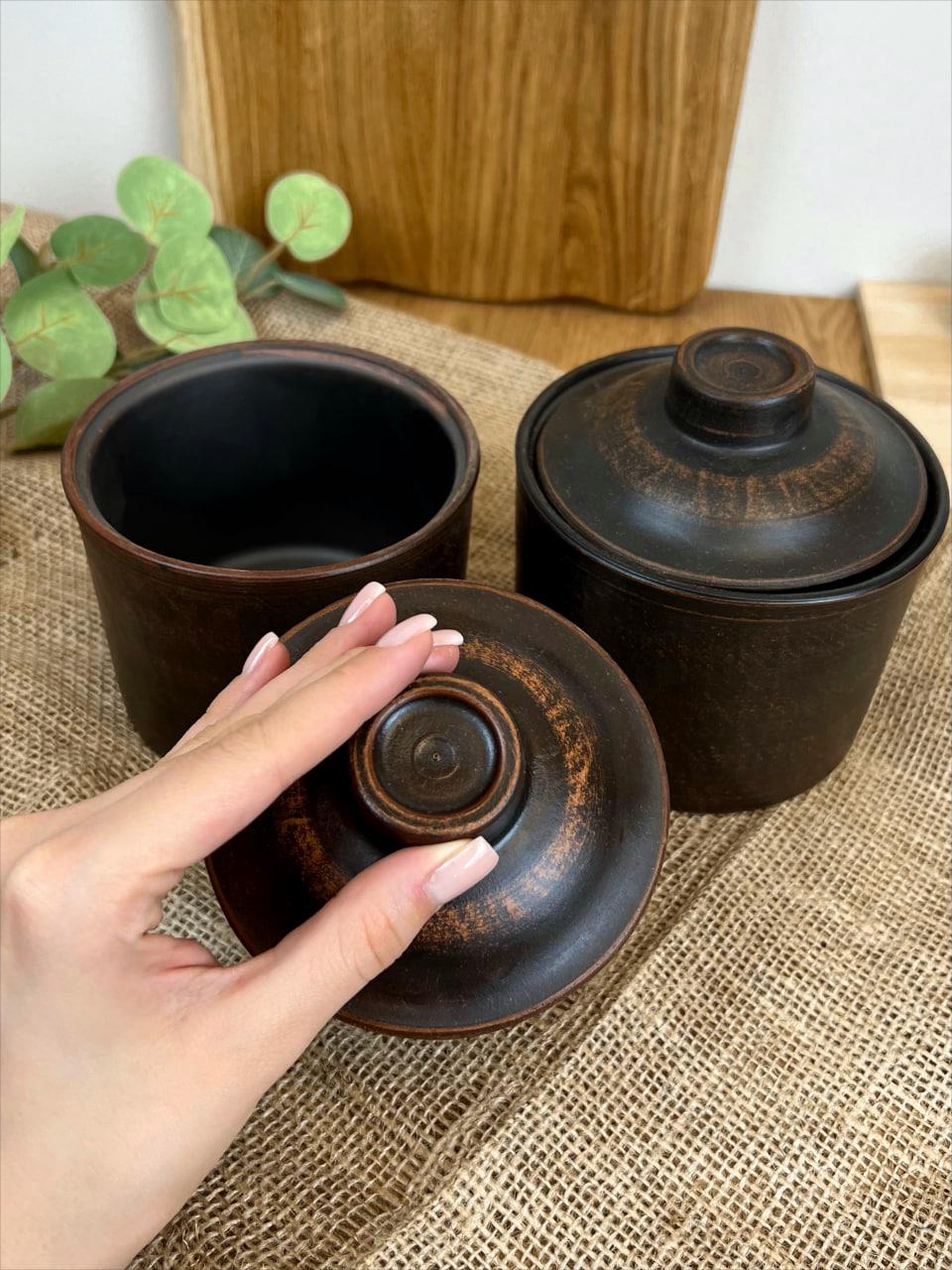 Набір для спецій керамічний гладкий глиняний 0,7 л (3003-30) - фото 4 Набір для спецій керамічний гладкий глиняний 0,7 л (3003-30) - фото 4