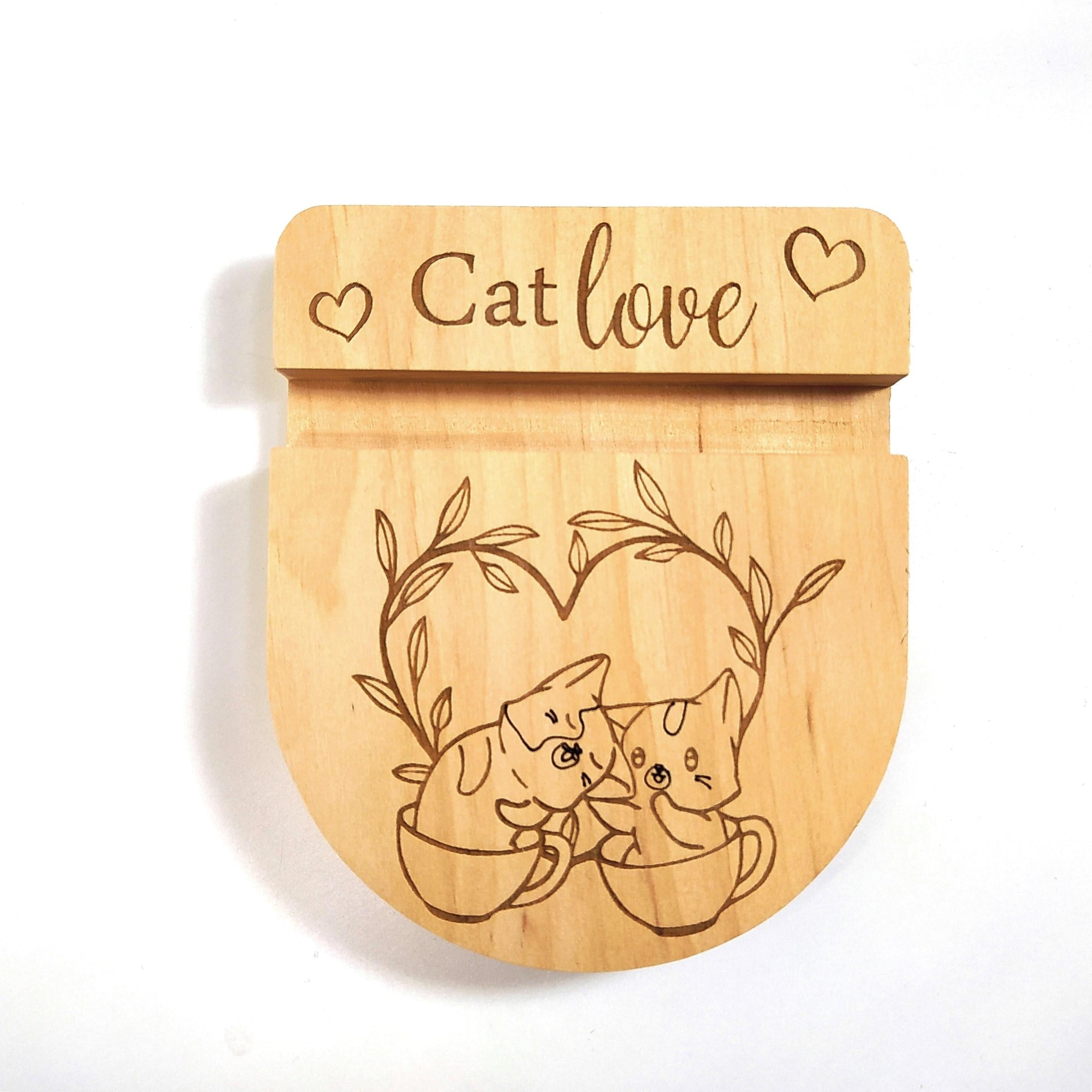 Підставка тримач Майстерня містера Томаса Cat love 9х12х2 см