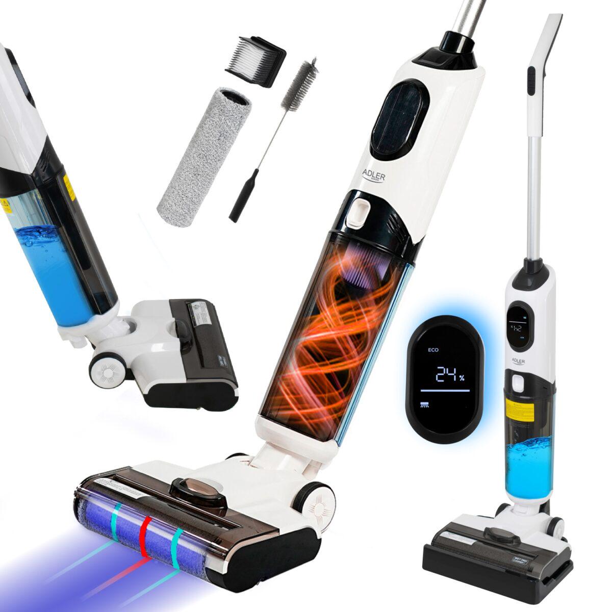 Пилосос ручний акумуляторний Adler AD 7077 2в1 2600 мАг для вологого та сухого прибирання (2123) - фото 2 Пилосос ручний акумуляторний Adler AD 7077 2в1 2600 мАг для вологого та сухого прибирання (2123) - фото 2
