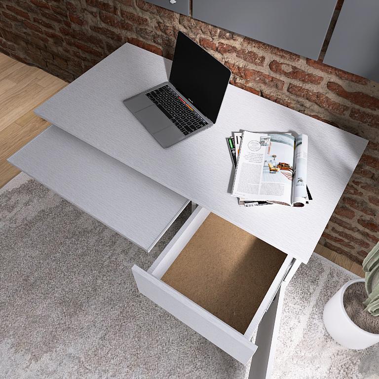 Компьютерный стол Everest Лайт СЛ-1 тумба правая 1100х550х770 мм Нимфея альба (11140) - фото 6 Компьютерный стол Everest Лайт СЛ-1 тумба правая 1100х550х770 мм Нимфея альба (11140) - фото 6