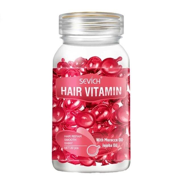 Витамины для восстановления поврежденных волос Sevich Hair Vitamin с марокканским маслом и маслом жожоба 30 капс.