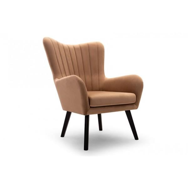 Мягкое кресло Perfect Home Ted из натурального дерева/ДСП/ткань Velluto 30 Коричневый (49755)