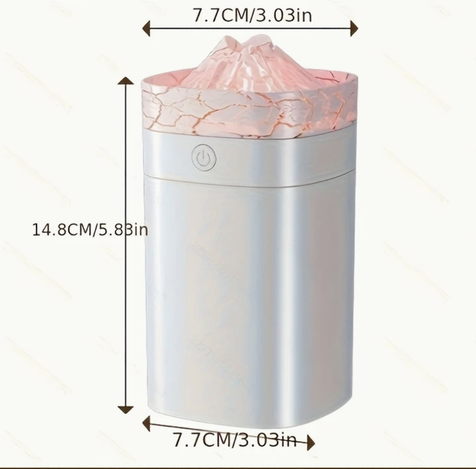 Зволожувач повітря-аромалампа USB з імітацією полум'я Чорний (29468513) - фото 6 Зволожувач повітря-аромалампа USB з імітацією полум'я Чорний (29468513) - фото 6