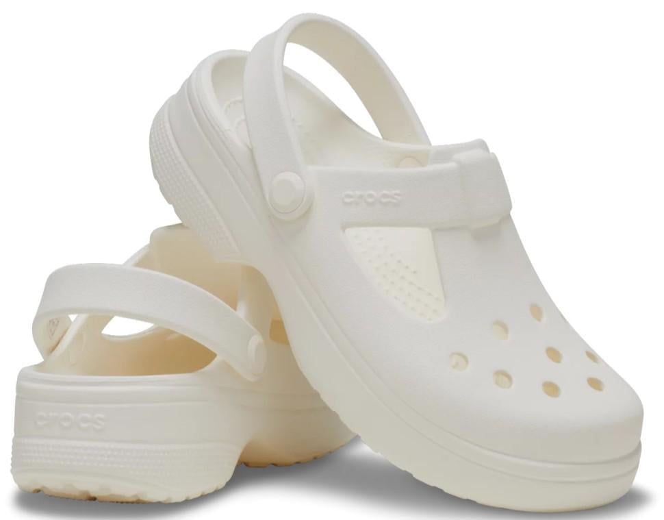 Крокси для дівчинки Crocs Classic Mary Jane Clog Chalk р. 30/31 Білий (26393)