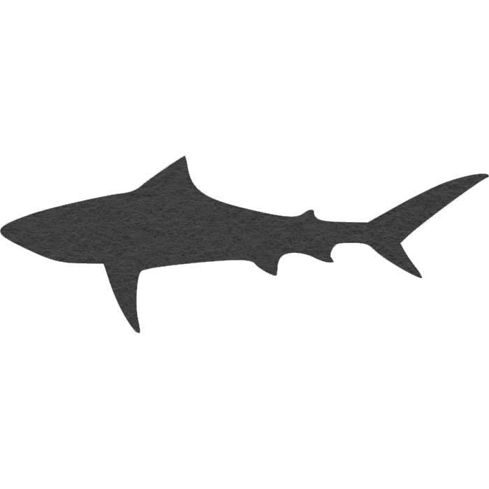 Вырубка из фетра/фоамирана Акула №10 5,5x2 см (2501160453)