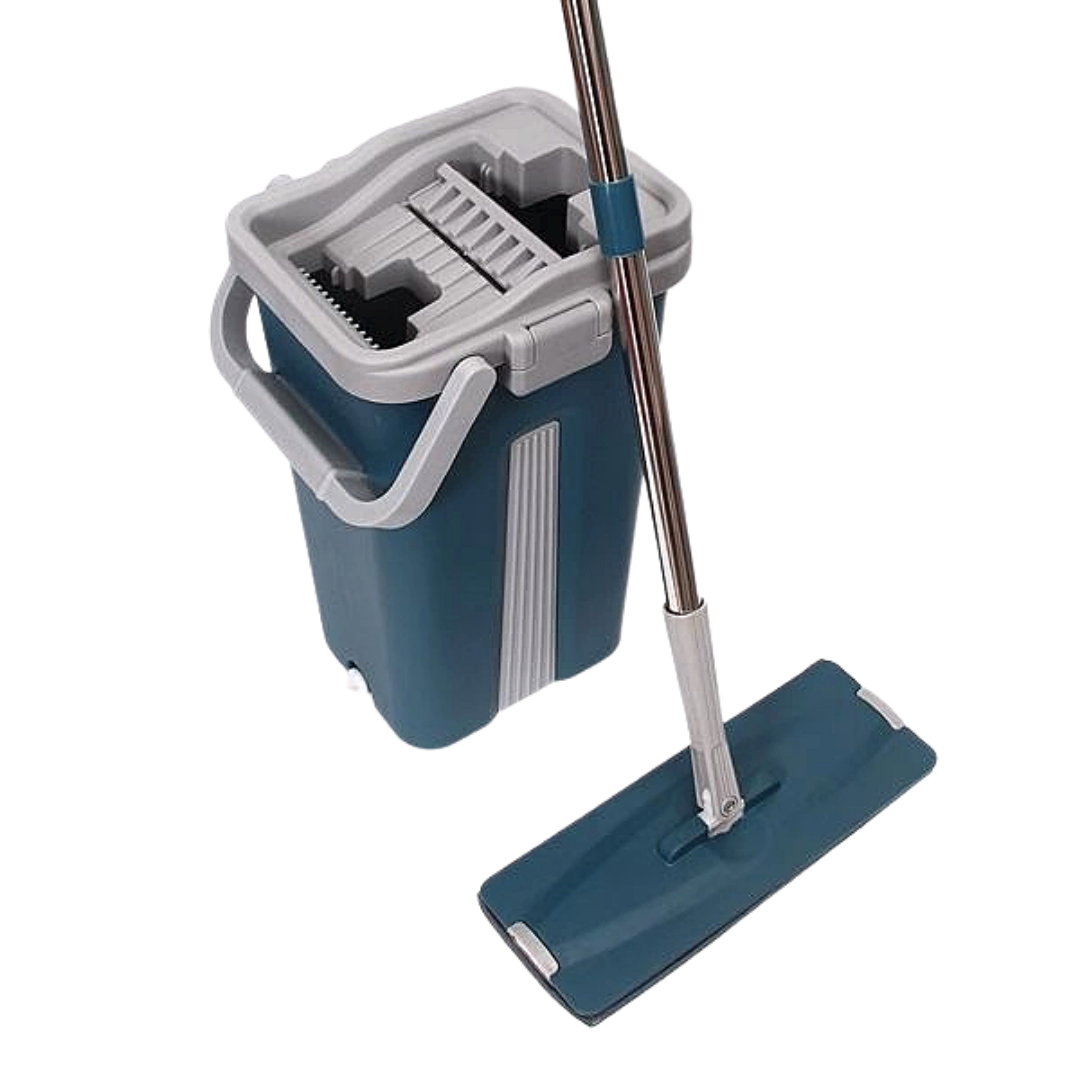 Швабра с ведром Scratch Cleaning Mop Blue (b-11) - фото 1