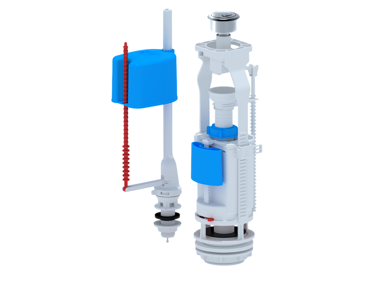 Набор к сливным бачкам ANI PLAST FV3550M с кнопочным пуском и нижним подводом (29923011)