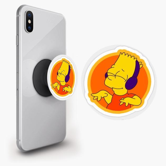 Попсокет для телефону PopSockets Молодший Сімпсон Діджей Чорний (pop226) - фото 3