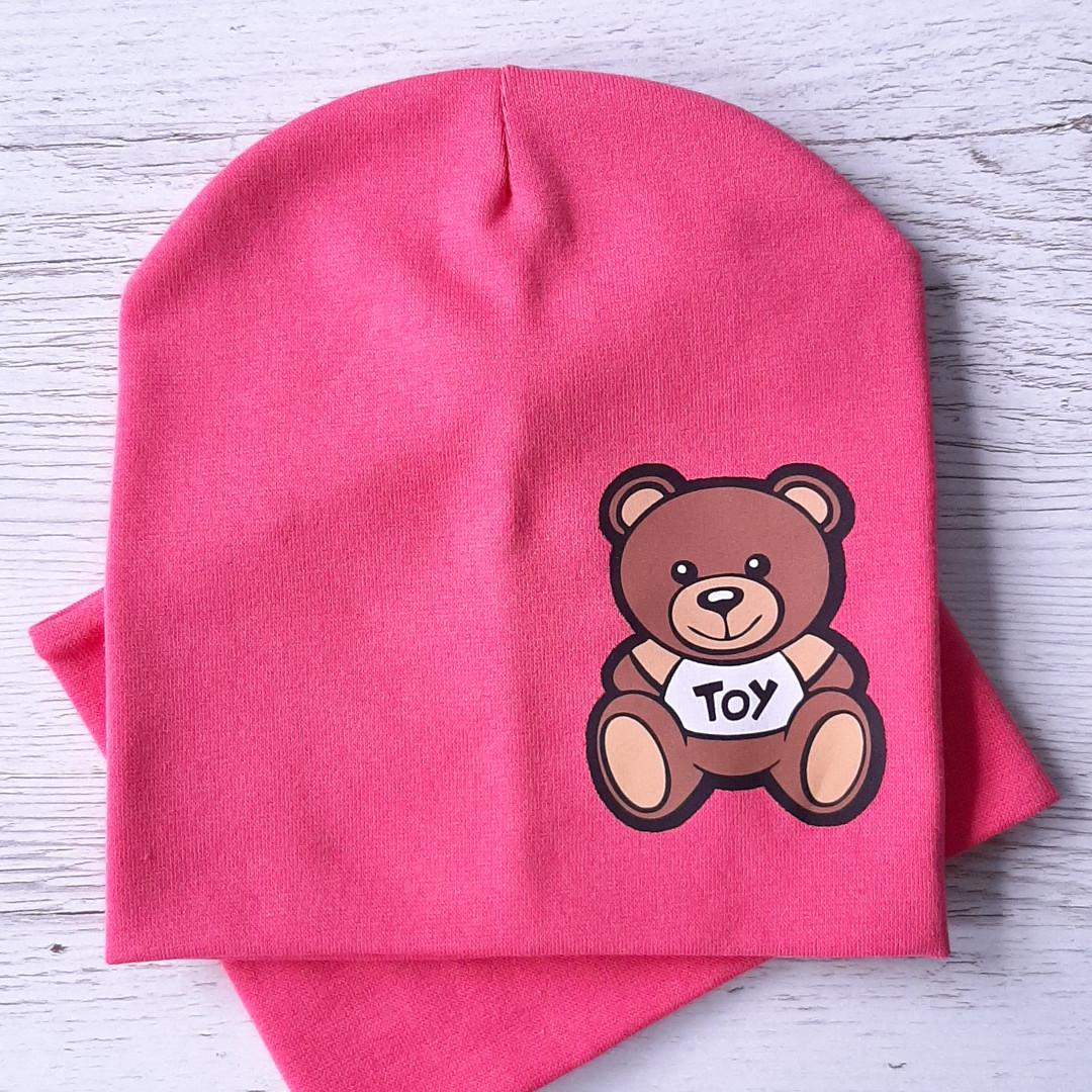 Детская шапка с хомутом Кahta Kids Hat г. С хомутом 52-56 розовый (OC-289)