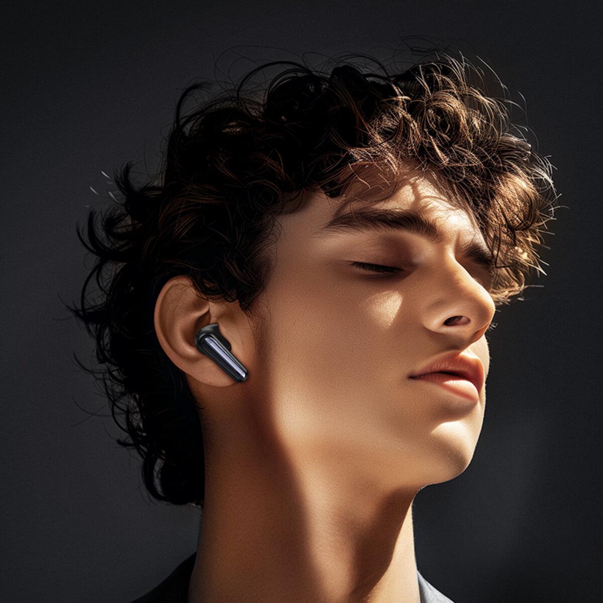 Навушники бездротові Hoco EQ23 Plus Duke ANC+ENC BT5.4 headset 400 mAh Black (6942007639293) - фото 4