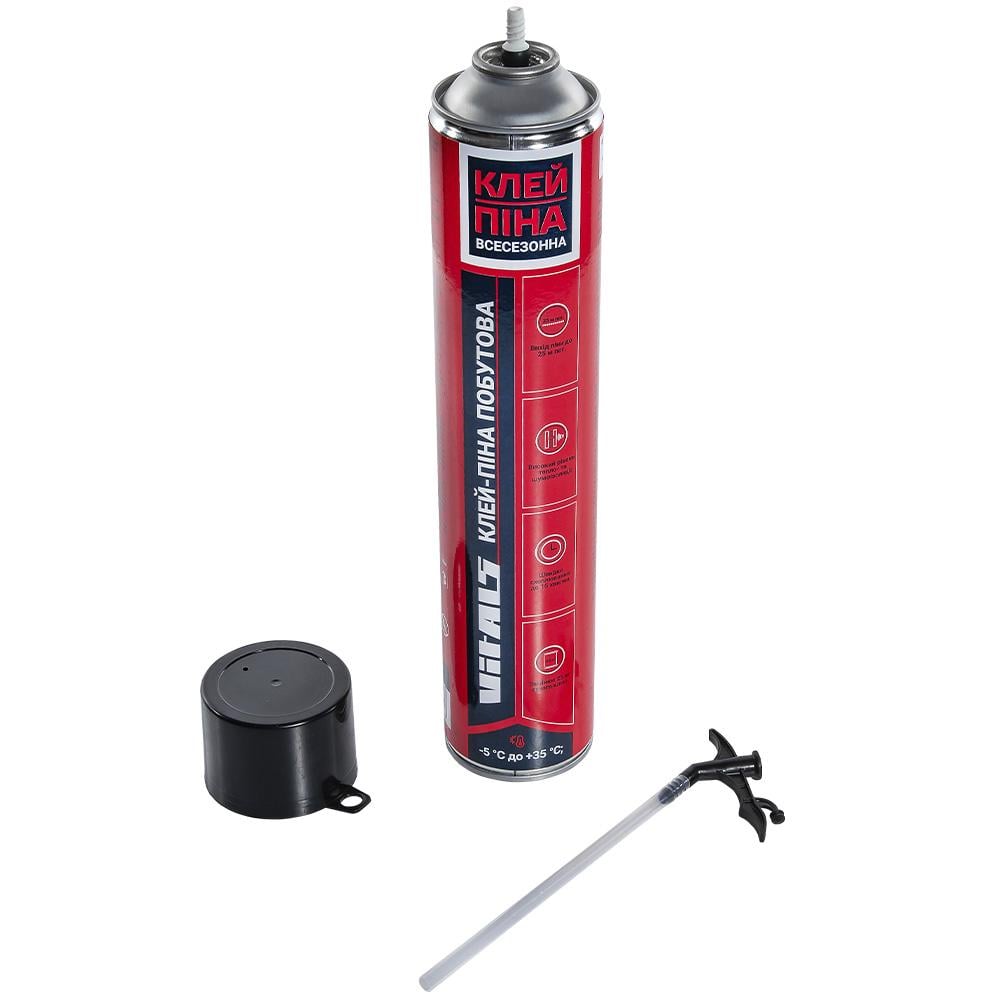 Клей-пена бытовая с трубочкой Vitals Fix 750 мл - фото 2