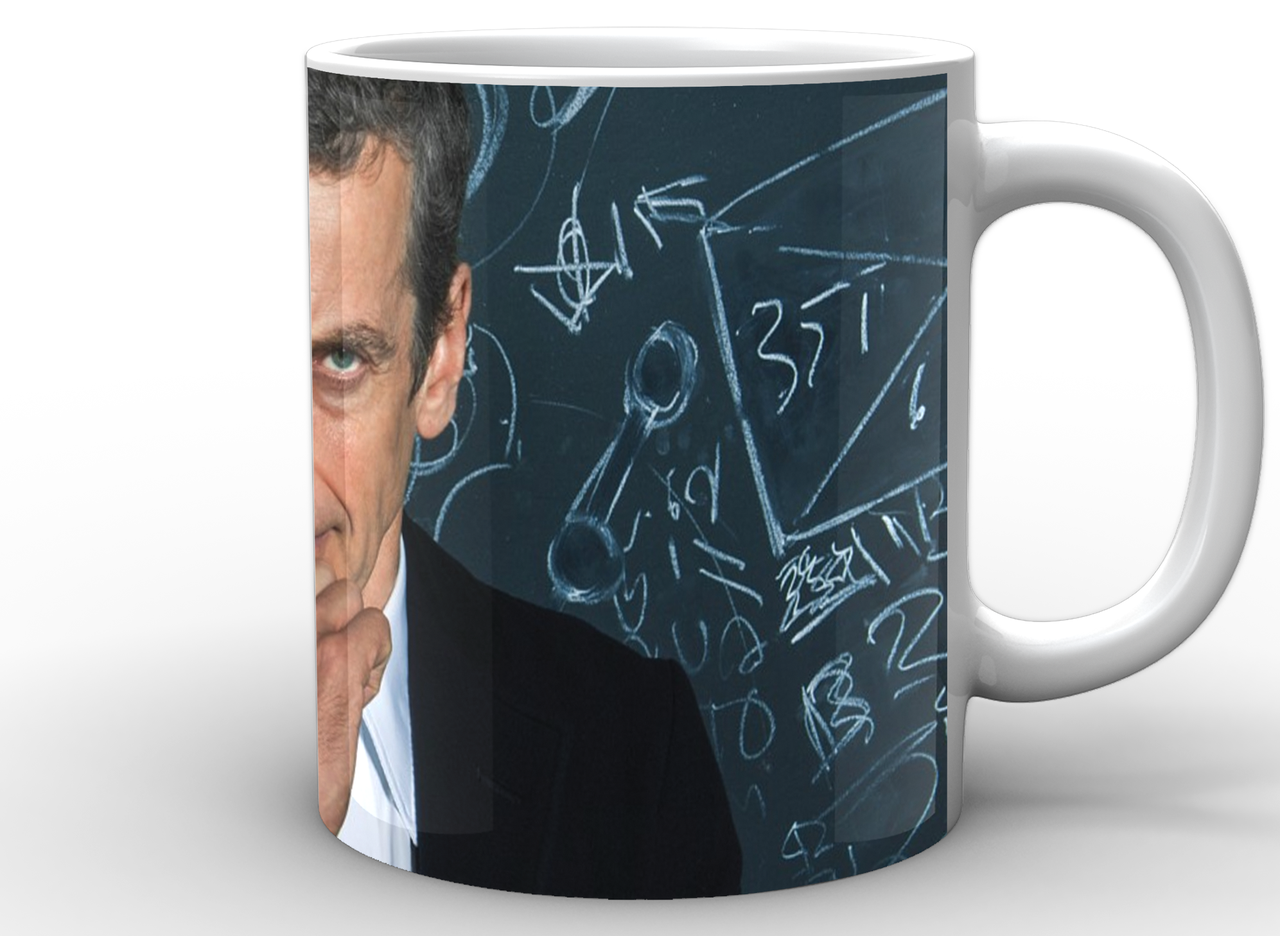 Чашка GeekLand Доктор кто на фоне форумул 330 мл Белый (DW.02.028)