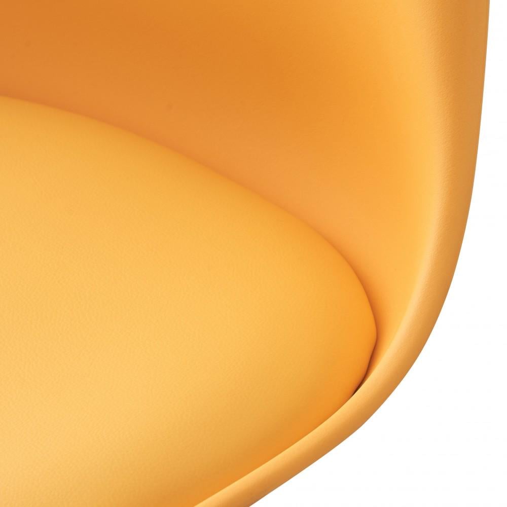 Крісло Bonro B-487 на колесах Жовтий (42400158) - фото 5 Крісло Bonro B-487 на колесах Жовтий (42400158) - фото 5