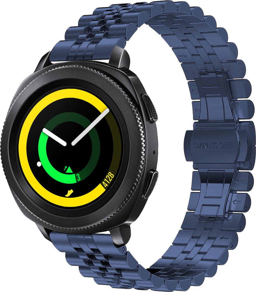 Браслет металлический Stech для Samsung Gear Sport Blue (26969-28)