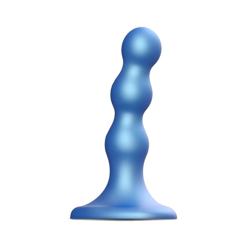 Насадка для страпона на присоске Strap-On-Me Dildo Plug Balls S 12,5 см Синий (54134)