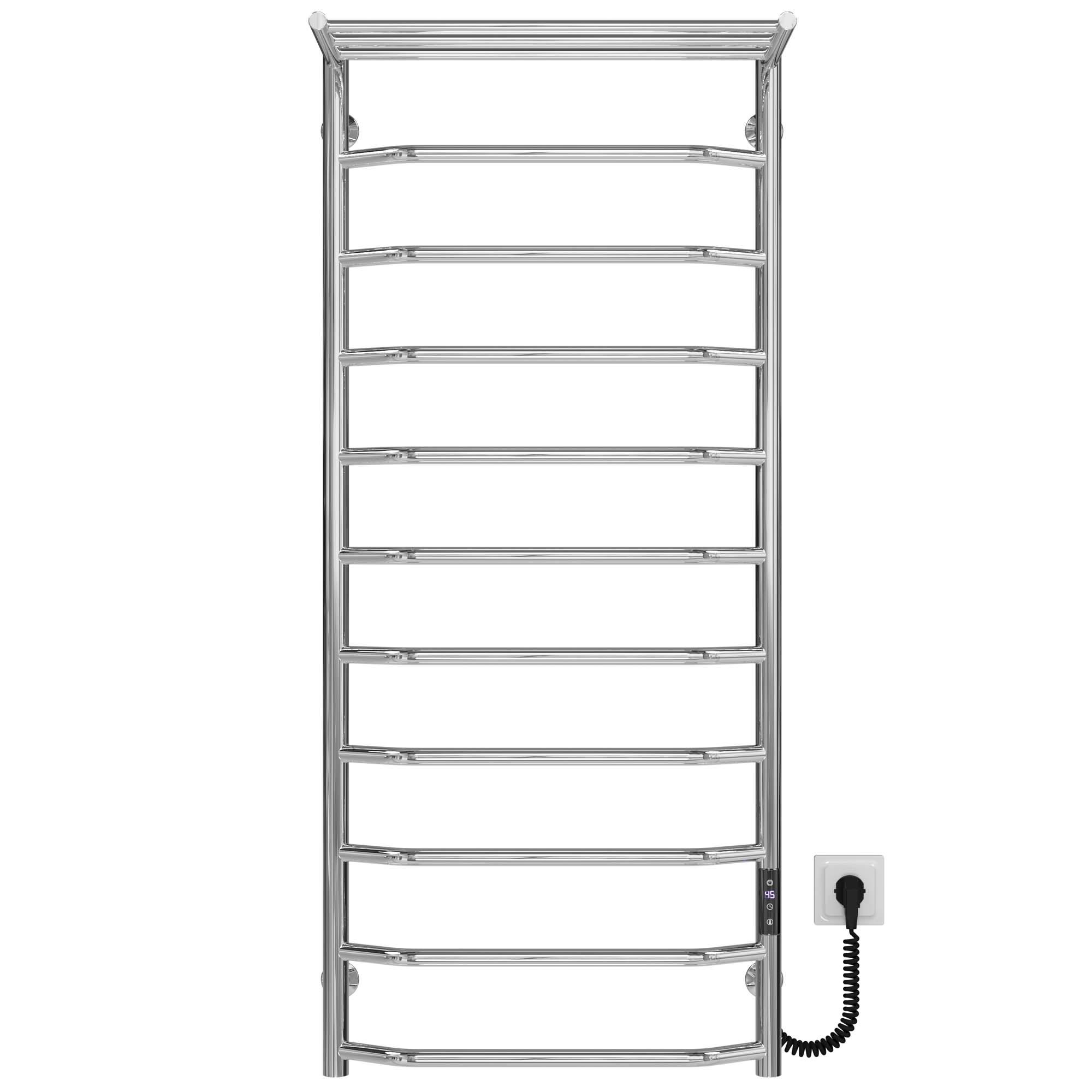 Рушникосушарка електрична Deffi Трапеція П11 JD03 праве підключення нержавіюча сталь 500x1200 мм Хром (C.TP.120.50.11.E.C.R.1)