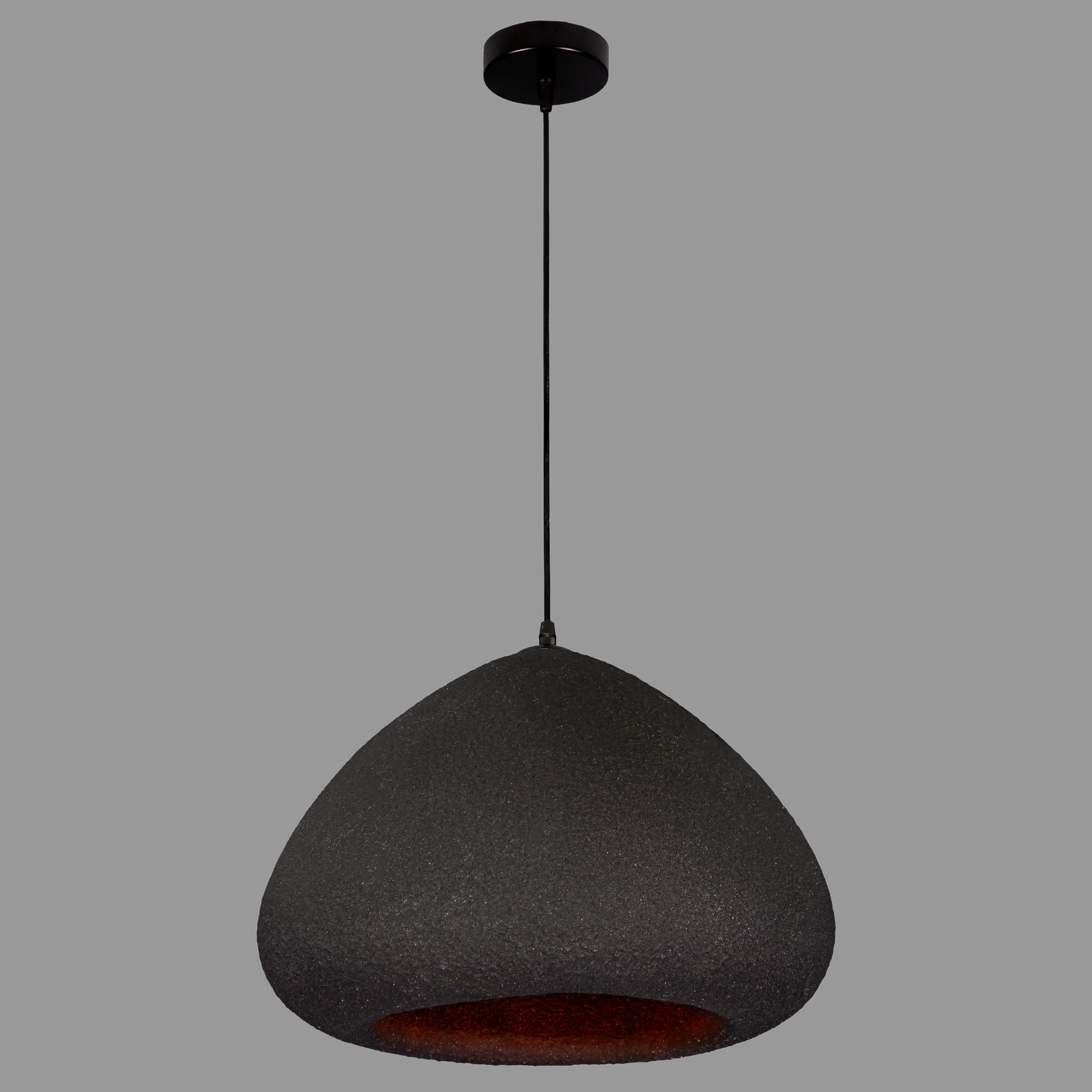 Люстра гипсовая Wabi-Sabi 40 см Графитовый (909-XL3635 (400) BK)
